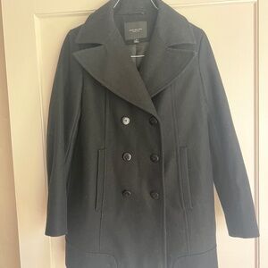 Women's Black Peacoat